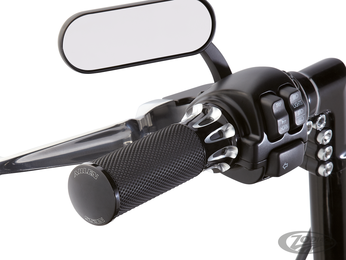 DC GRIPS, H-D, CBL LONG, BLK For Harley-Davidson