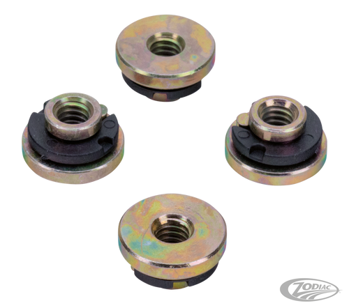 4pck Seat rear fender nut insert 1/4"-20 For Harley-Davidson