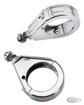 GZP Chrome alu 41mm clamp kit ball mille For Harley-Davidson