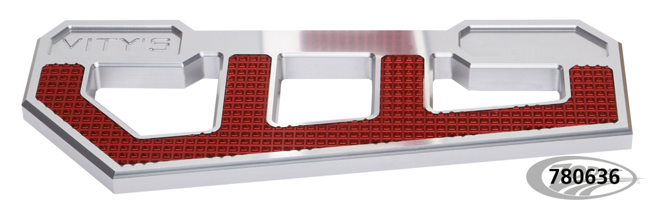RACING FLOORBOARDS ICE W/ DIAMOND RED For Harley-Davidson