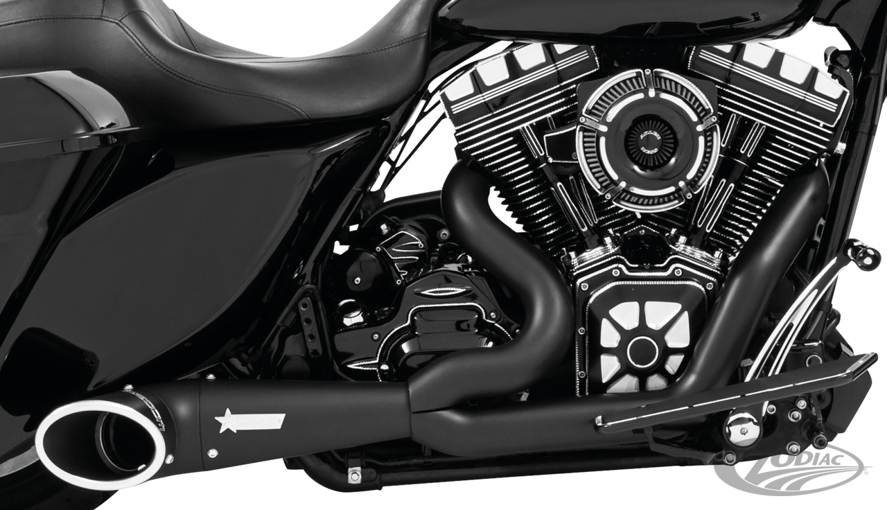 Freedom 2in1 turnout FLH/T95-16 Blk/Blk For Harley-Davidson