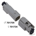Molex 07Up 4-Position Female Gray OEM724 For Harley-Davidson