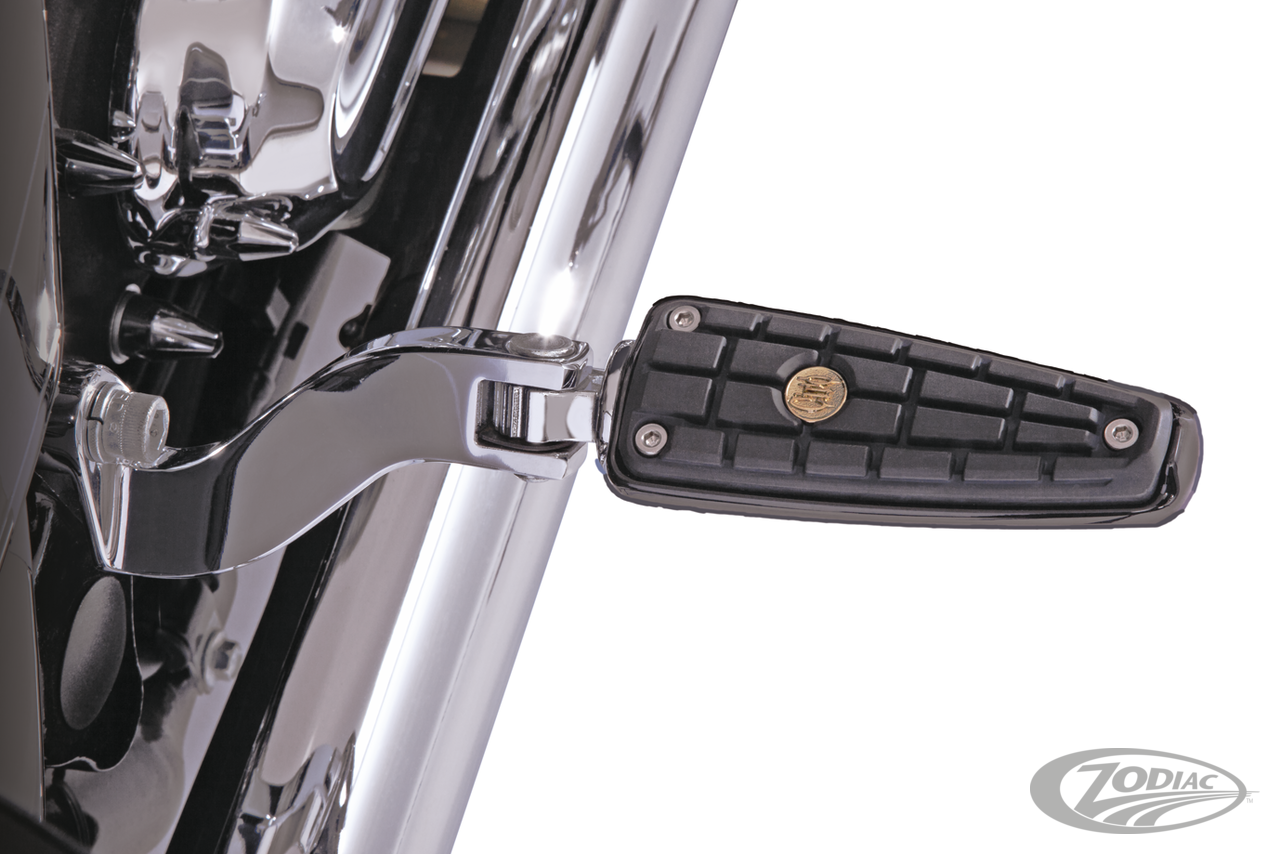 CMX FOOTPEGS BLK W/MOUNT female clevis For Harley-Davidson