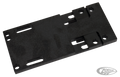 Adjustable transmission plate 79-86 blac For Harley-Davidson