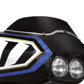 WINDSCR TRIM FLTR98-13  SCALLOP Contr.cu For Harley-Davidson