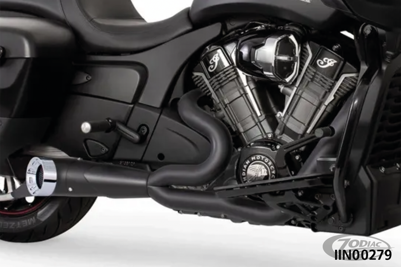 TURNOUT 2-1 W/STRGHT BK/CH CHLNGR20 For Harley-Davidson