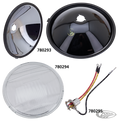 Replica springer headlight mirror w/seal For Harley-Davidson