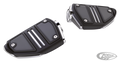 Twin rail footpegs w/o adapters Chrome For Harley-Davidson