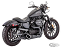 XL04-up COMBAT 2-1 SHORTY BK/BK  (4.5") For Harley-Davidson