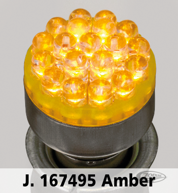 GZP DUAL CLUSTER 19 X LED BULB WHITE BAY For Harley-Davidson