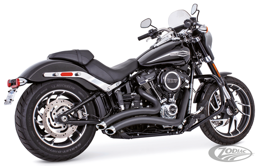 Sharp curved radius ST18-up Blk/Chr For Harley-Davidson