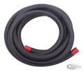 Black nylon braided hose 3/8"x305cm For Harley-Davidson