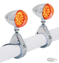 GZP Hi-point LED turnsignals 39mm forks For Harley-Davidson