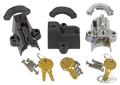 GZP Chrome Helmet lock and key kit For Harley-Davidson