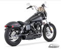 US OUTLAW LOW 2-1 BLK/SCLPTD FXD91-06 For Harley-Davidson