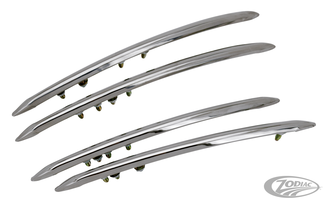 trim set, mudguard (fender), stainless s For Harley-Davidson