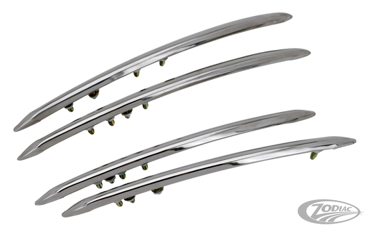 trim set, mudguard (fender), stainless s For Harley-Davidson