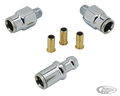 Chrome tank hose fitting no. 14 For Harley-Davidson