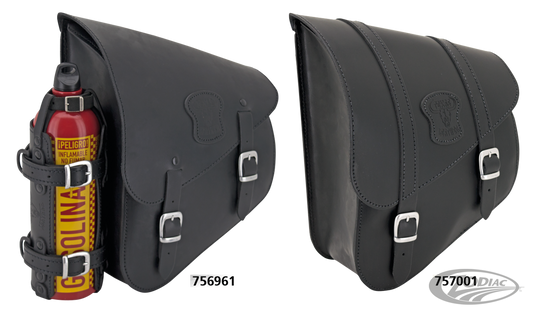 Texas-L F*ST84-17 5.5L sidebag w/straps For Harley-Davidson