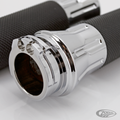 GZP Chrome Cobra grip set For Harley-Davidson