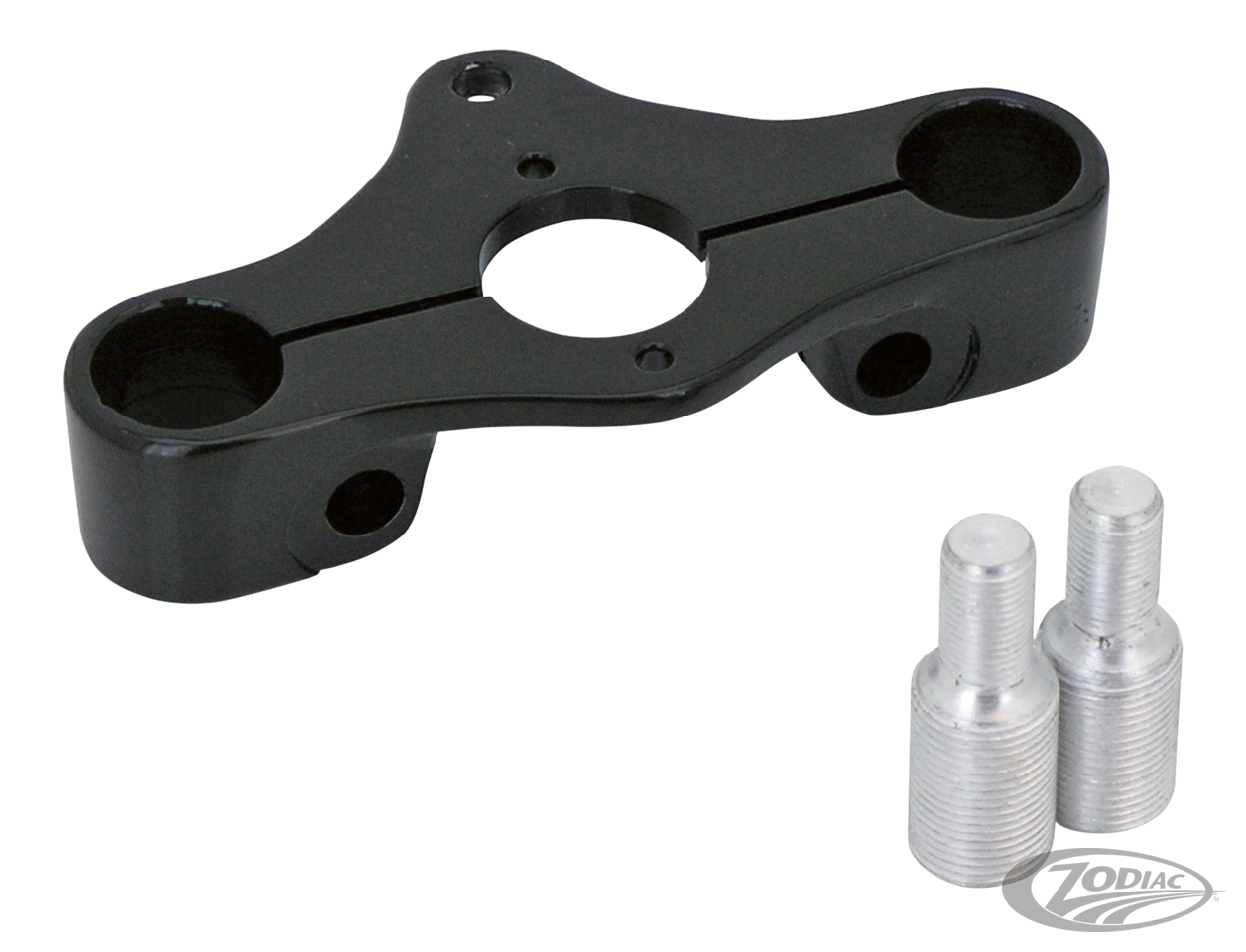 Triple clamp Black inline for Springer For Harley-Davidson