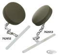 Gascap Eaton style with chain Military For Harley-Davidson