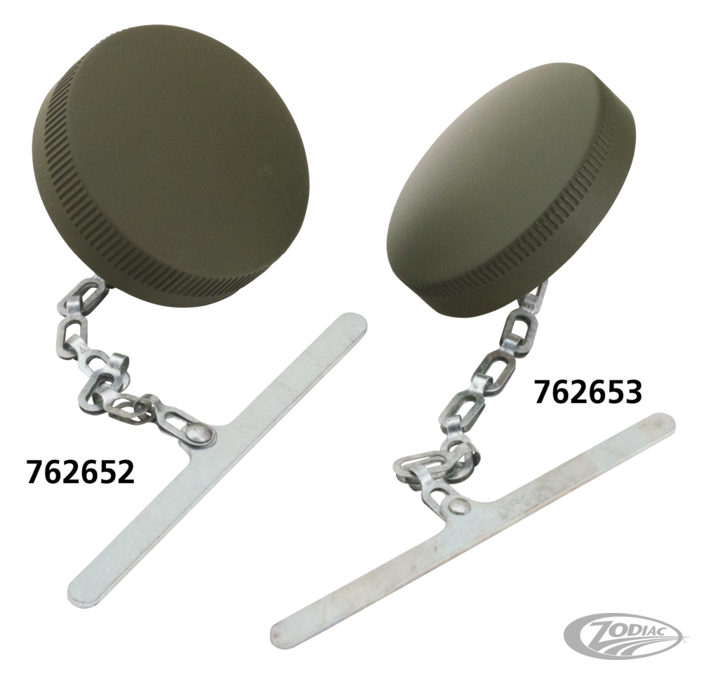Gascap Eaton style with chain Military For Harley-Davidson