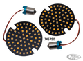 Turn Sig LED insert pancake 3" Amber For Harley-Davidson