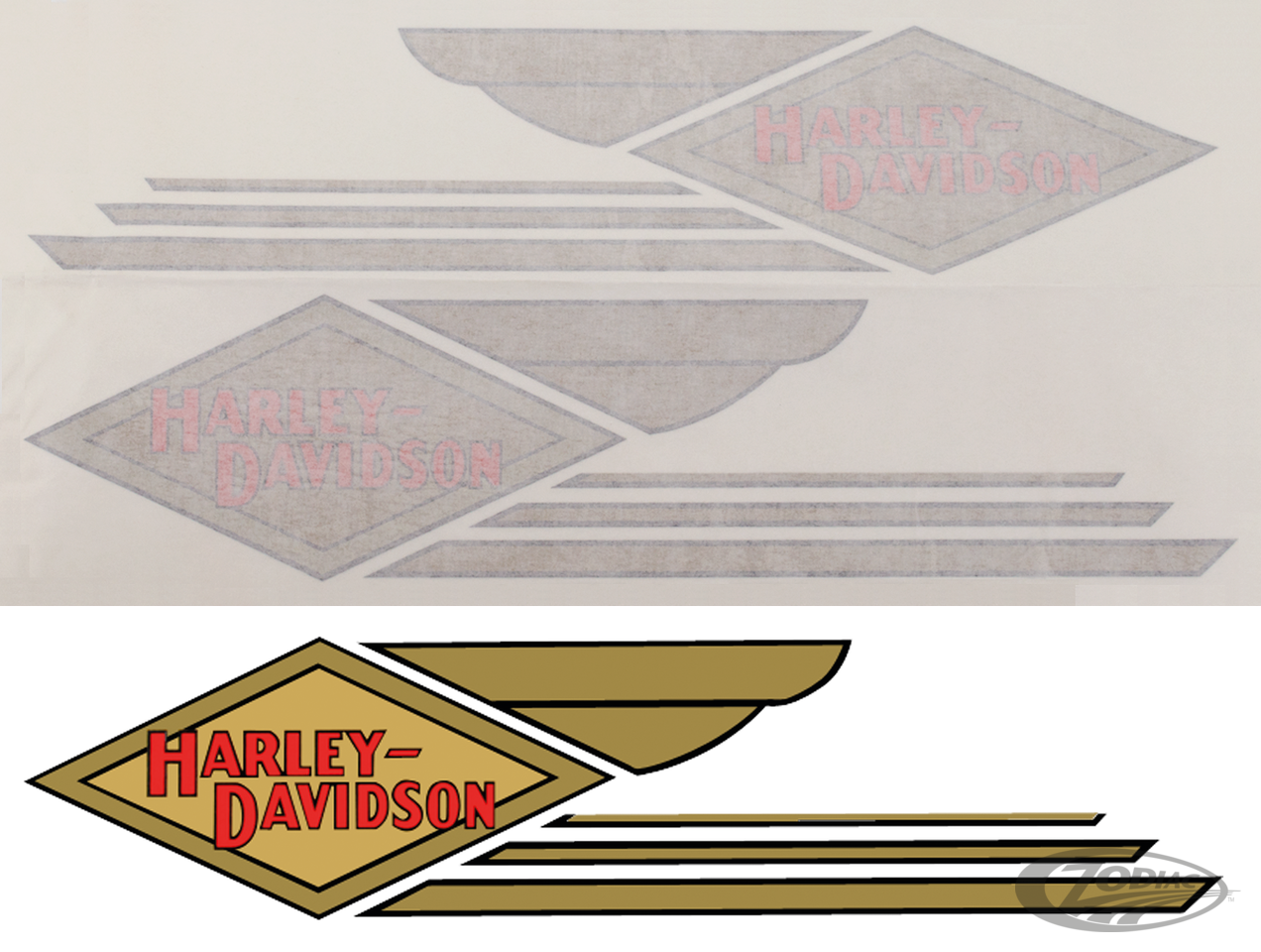 Tank transfer set all 1934-1935 models For Harley-Davidson