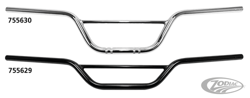 7/8" Handlebars Scrambler 4" BLK For Harley-Davidson