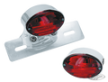 GZP Medium Cateye taillight w/brkt EC ap For Harley-Davidson