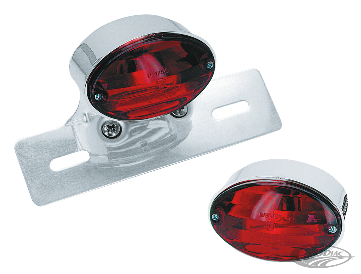 GZP Medium Cateye taillight w/brkt EC ap For Harley-Davidson