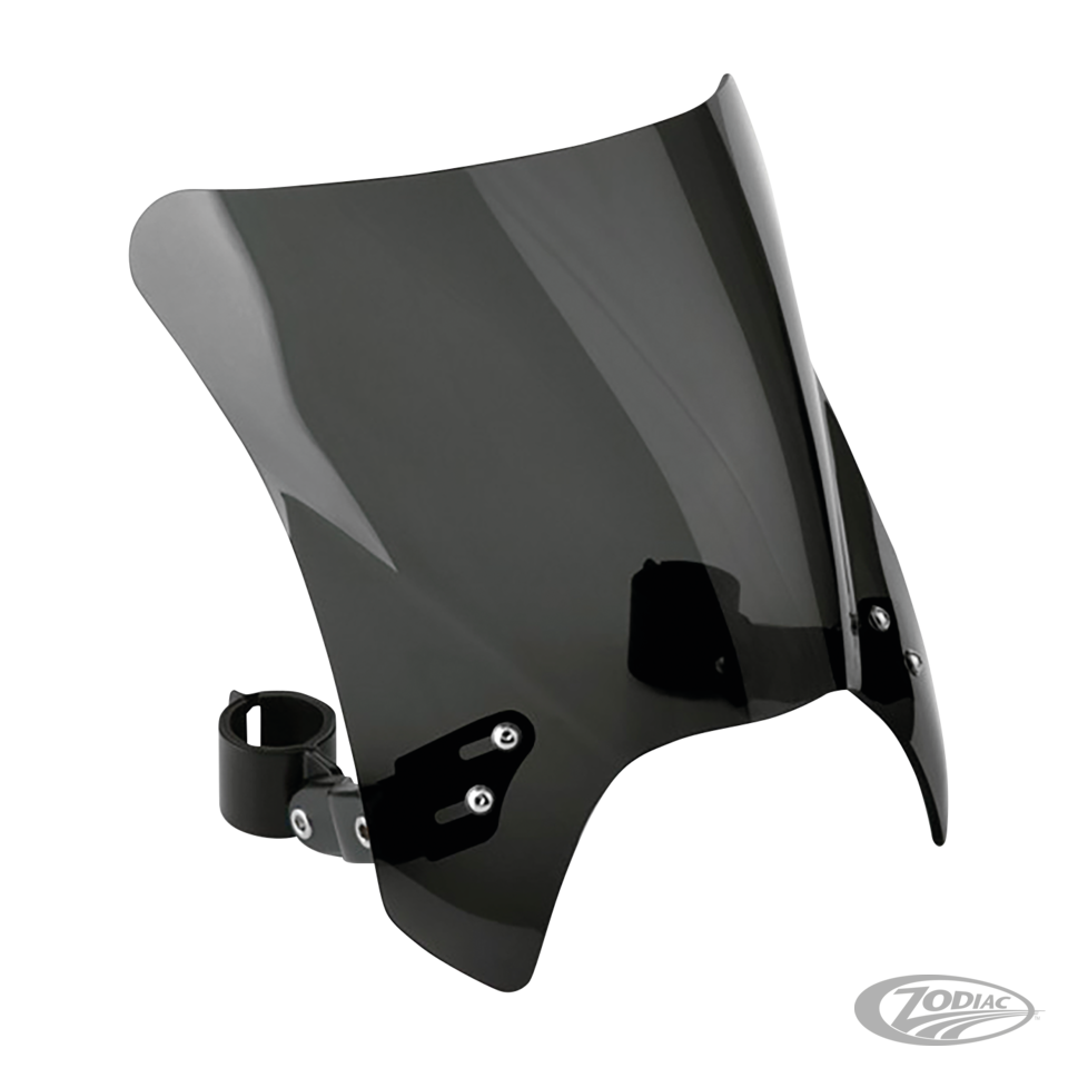 Mohawk blk brackets w/dark screen 49mm For Harley-Davidson