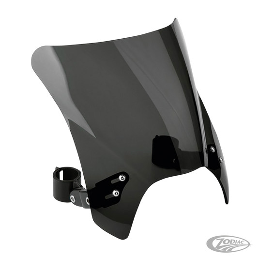 Mohawk blk brackets w/dark screen 49mm For Harley-Davidson