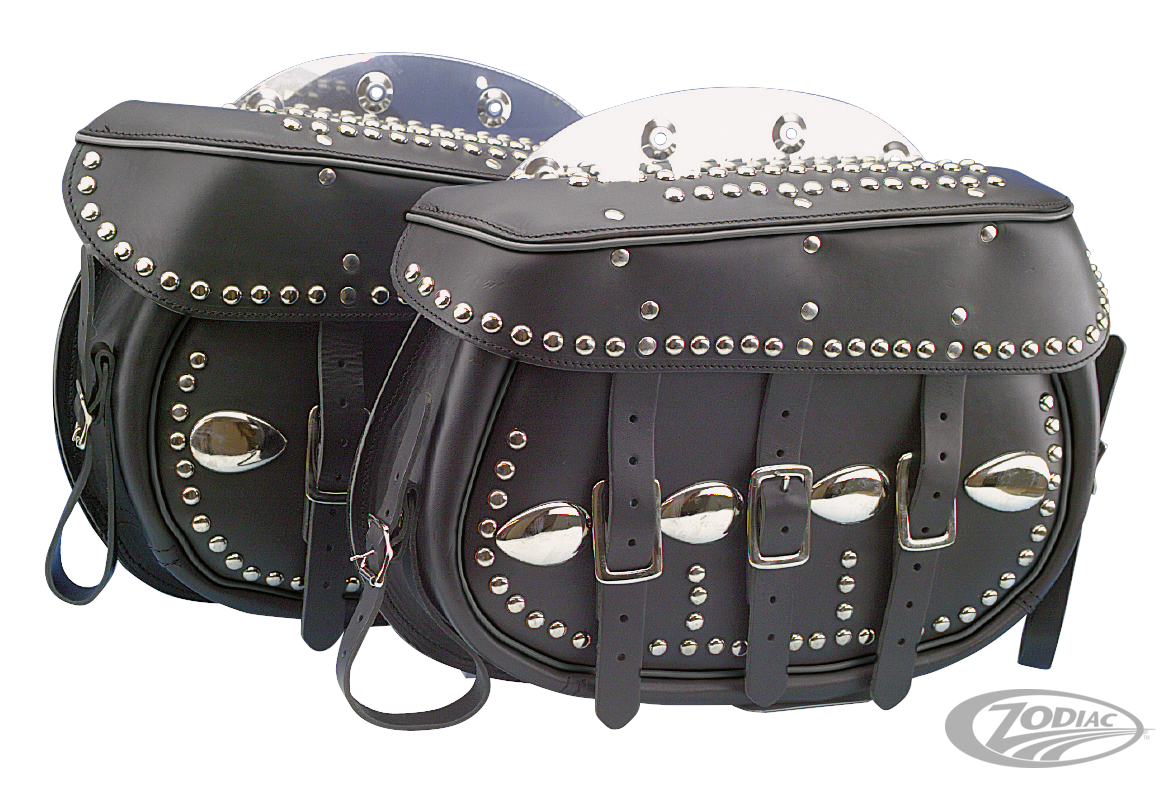 Kingsize Saddlebags (pair) 48upBT B/Welt For Harley-Davidson