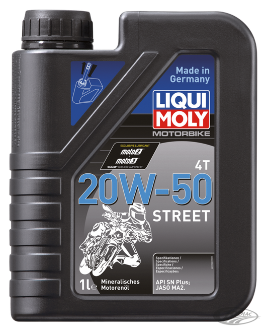 1l Motorbike Oil 4T 20W-50 Street For Harley-Davidson