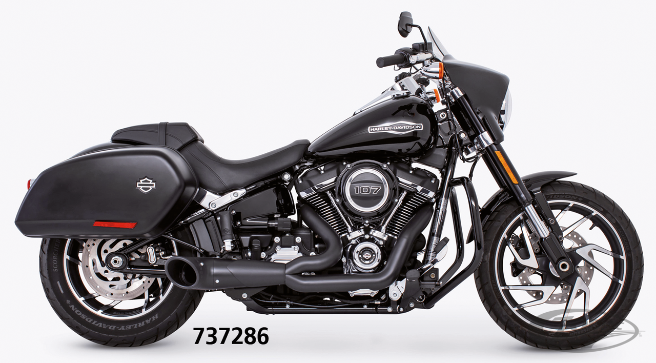 2-1 TURNOUT ST18-up Pitch Blk For Harley-Davidson