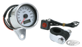 GZP 60mm mini electr speedo White face 9 For Harley-Davidson