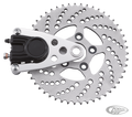K-Tech Chopper sprocket brake kit black For Harley-Davidson