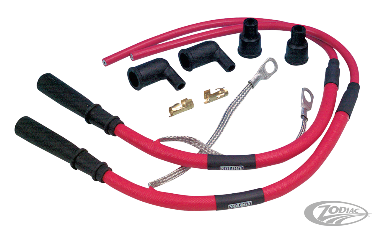 Hot-Wires 2xstraight XL79-03 conv. red For Harley-Davidson