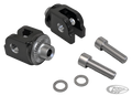 Blck driver footrest adapters ST18-up For Harley-Davidson