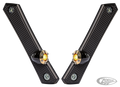 Vity's Front turnsignalkit black/brass For Harley-Davidson