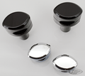 GZP Chr 1.67" Infinity risers 1" bars For Harley-Davidson