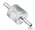 PINGEL IN-LINE fuel filter polished For Harley-Davidson