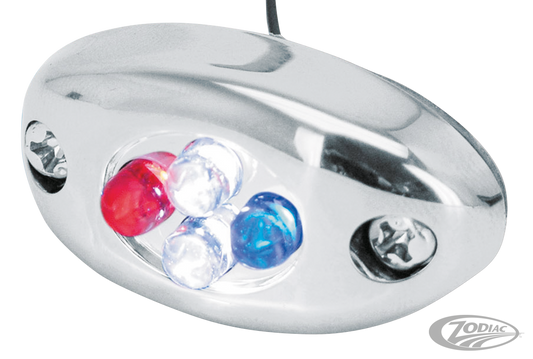 GZP Mini marker light RED/WHITE/BLUE LED For Harley-Davidson