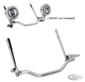 GZP Chr spotlamp mounting bar FL68-84 For Harley-Davidson