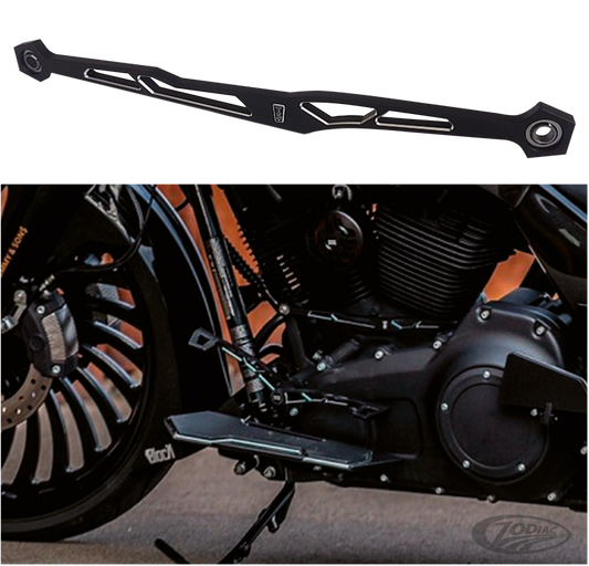 Shifter Rod black contrast cut For Harley-Davidson