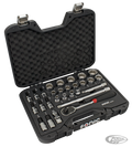 Sonic 28pc 1/2" drive socket set SAE For Harley-Davidson