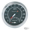 GZP Speedo/Tacho combo MPH, black face, For Harley-Davidson