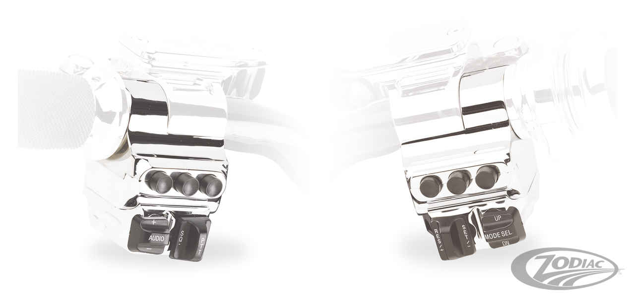 PM Polished 4 button housing Hydr.clutch For Harley-Davidson